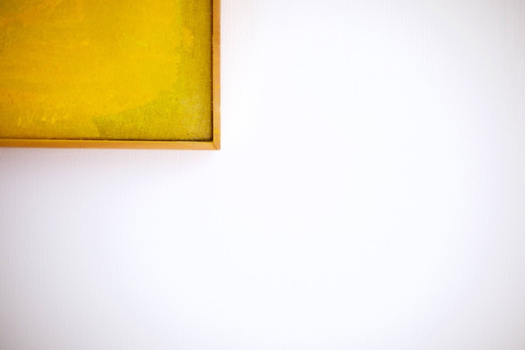Tableau Jaune sur Fond Blanc - Thierry Jaud