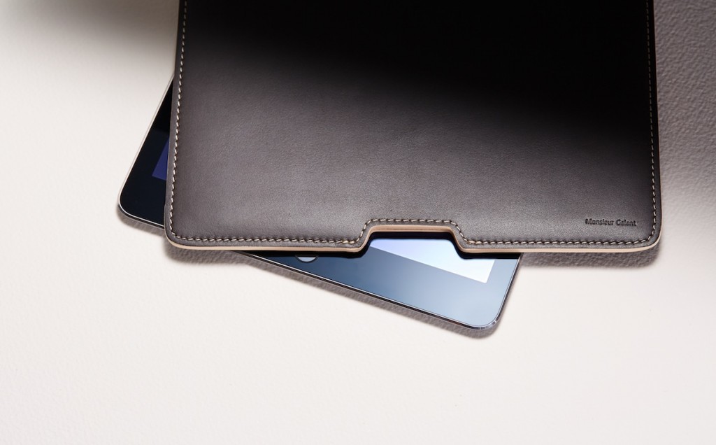 Fourreau iPad Cuir Marron Foncé